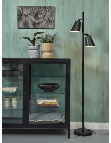 Kovová stojací lampa Bremen, černá | IT´S ABOUT ROMI-4