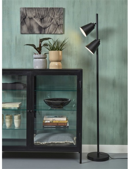 Kovová stojací lampa Bremen, černá | IT´S ABOUT ROMI-5