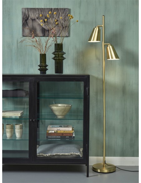 Kovová stojací lampa Bremen, zlatá | IT´S ABOUT ROMI-3