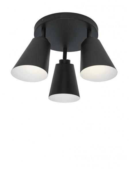 Stropní osvětlení Bremen, 3 stínítka, černé | IT´S ABOUT ROMI-1