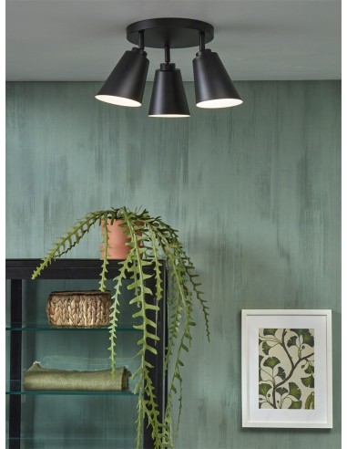 Stropní osvětlení Bremen, 3 stínítka, černé | IT´S ABOUT ROMI-5