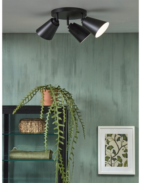 Stropní osvětlení Bremen, 3 stínítka, černé | IT´S ABOUT ROMI-6