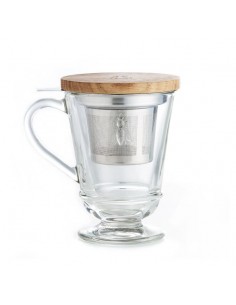 Skleněný hrnek Včela se sítkem | La Rochere-1