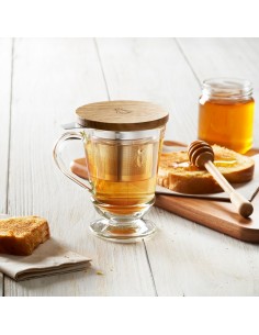Skleněný hrnek Včela se sítkem | La Rochere-1 2