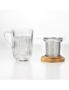 Skleněný hrnek Ouessant se sítkem | La Rochere-1