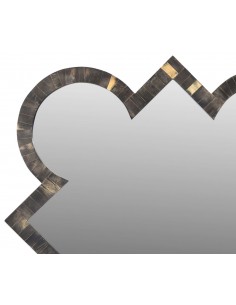 Mirror with horn frame, 122x122 - 1 2