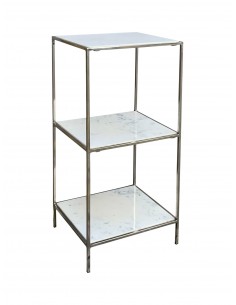 Metal shelf with marble - 1