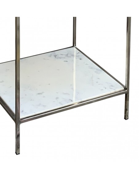 Kovová police s mramorem-4