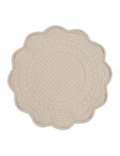 Prostírání Boutis kulaté, béžové Ø42 | CÔTÉ TABLE-1