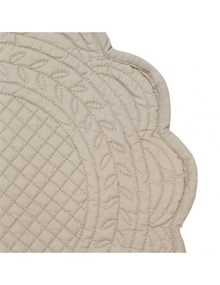 Prostírání Boutis kulaté, béžové Ø42 | CÔTÉ TABLE-2