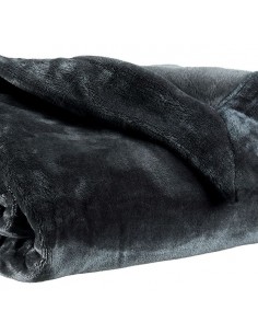Throw / plaid Tender 150x200, Cendre | VIVARAISE - 1 2