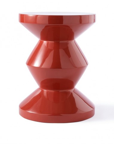 Stolek Zig Zag červený korál | POLS POTTEN-3
