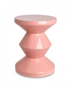 Stolek Zig Zag světle růžový | POLS POTTEN-1