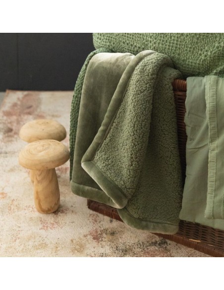 Pléd Michka 130x160, Amande | VIVARAISE-2