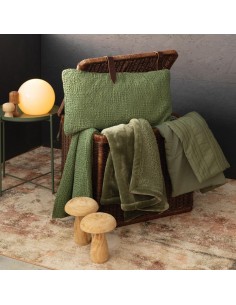 Plaid Michka 130x160, Amande | VIVARAISE - 1 2