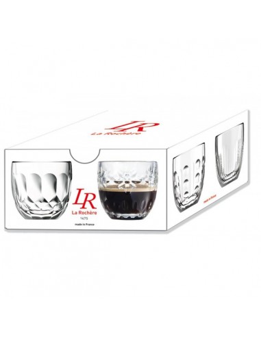 Sada skleněných šálků na espresso Troquet 10cl | LA ROCHÈRE-2
