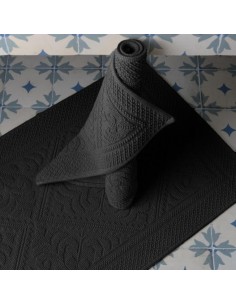 Koupelnová předložka Enzo 54x64 Carbone | VIVARAISE-1 2