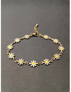 Bracelet with yellow and white flowers| PIOU PIOU - 1 2
