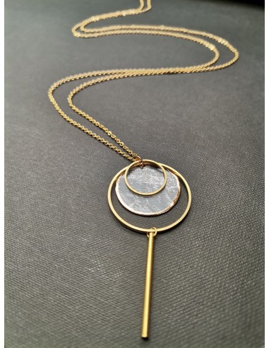 Řetízkový náhrdelník s kulatým perleťovým ověsem | PIOU PIOU-1