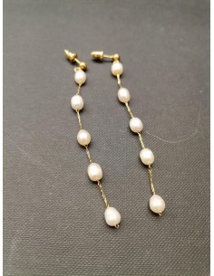 Visací náušnice s perličkami | PIOU PIOU-1