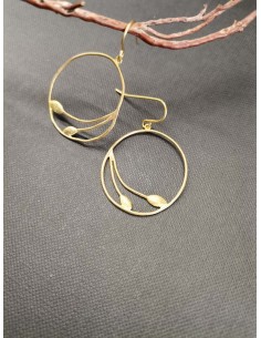 Náušnice s  lístky | PIOU PIOU-1