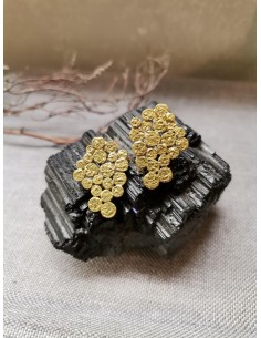 Náušnice zlaté tvaru hroznu | PIOU PIOU-1