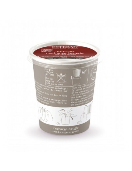 Bytový parfém Teck and Tonka, náhradní náplň do svíčky | ESTEBAN-1