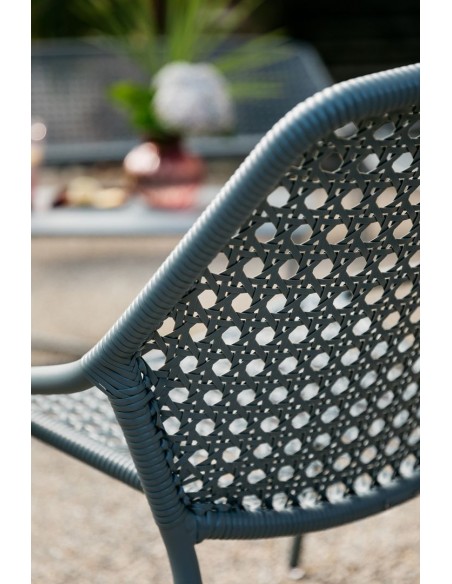 Zahradní hliníkové křeslo Croisette s výpletem | FERMOB i