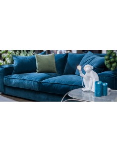 4-místná pohovka Chamonix v modrém sametovém potahu ,4.kat | HOME SPIRIT-1 2