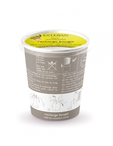 Bytová vůně Terre d´Agrumes, náhradní náplň do svíčky | ESTEBAN-1