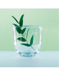 Sklenka na vodu s motivem vážky | LA ROCHÈRE-1 2