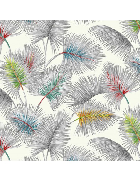 Povlak polštáře 45x45, Palmy ecru | THEVENON-4