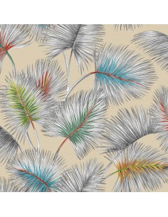 Závěs se vzorem Palmy ficelle, 135x322 | THEVENON-1 2