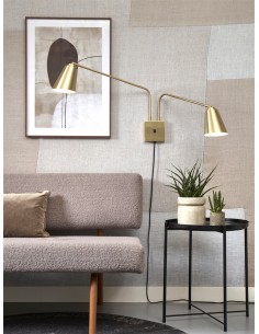 Wall light with 2 arms Bremen, gold | IT´S ABOUT ROMI - 1 2