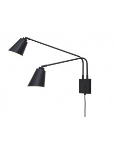 Wall light with 2 arms Bremen, black | IT´S ABOUT ROMI - 1