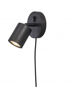 Nástěnné bambusové osvětlení Java - Spot, černé | GOOD&MOJO-1