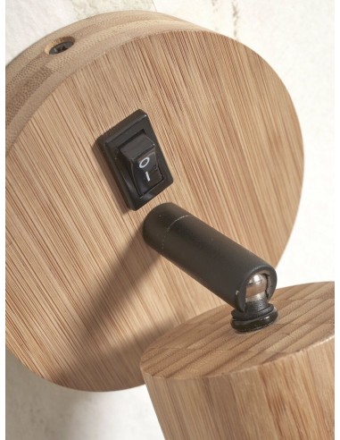 Nástěnné bambusové osvětlení Java - Spot, přírodní | GOOD&MOJO-5