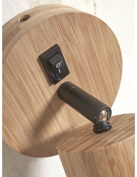 Nástěnné bambusové osvětlení Java - Spot, přírodní | GOOD&MOJO-5