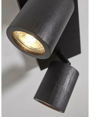 Stropní bambusové osvětlení Java - Spot, černé | GOOD&MOJO-5