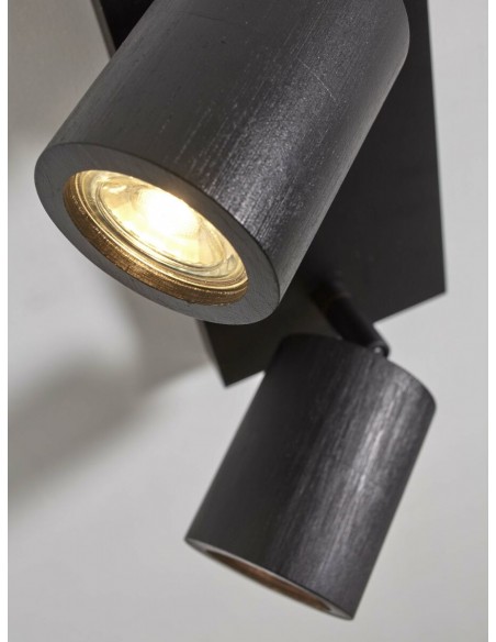 Stropní bambusové osvětlení Java - Spot, černé | GOOD&MOJO-5