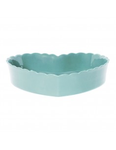 Heart-shaped baking pie tin, turquoise | CÔTÉ TABLE - 1