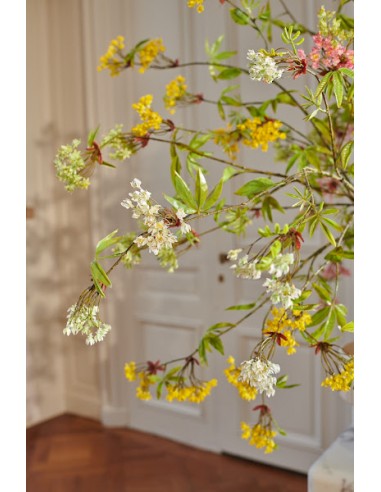 Kvetoucí větev javoru, krémová, 88cm | SILK-KA-2