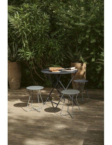 Kovový odkládací stolek / taburet Cocotte | FERMOB-32