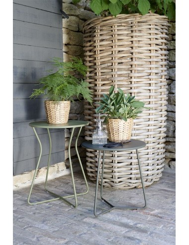 Kovový odkládací stolek / taburet Cocotte | FERMOB-37