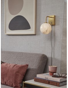 Wall lamp Carrara made of marbled glass | IT´S ABOUT ROMI - 1 2