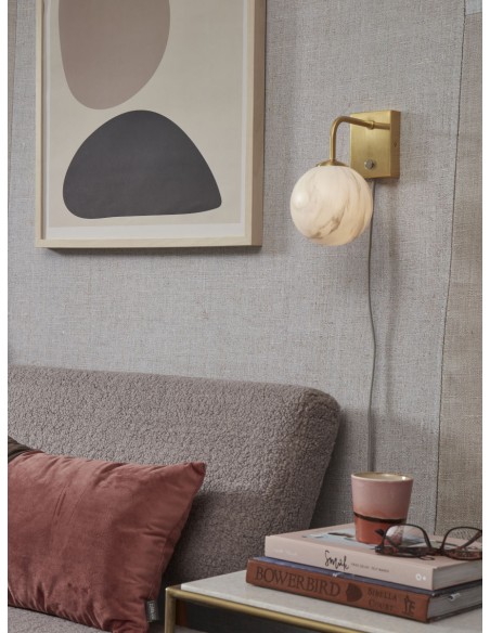 Nástěnná lampa Carrara z mramorovaného skla | IT´S ABOUT ROMI-2