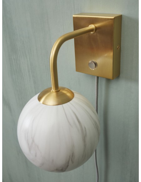 Nástěnná lampa Carrara z mramorovaného skla | IT´S ABOUT ROMI-6