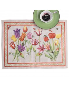 Set of 2 Tulip placemats 37x48 | TESSITURA TOSCANA TELERIE - 1