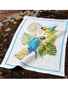 Lněná utěrka Ara Celeste | TESSITURA TOSCANA TELERIE-1 2