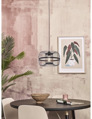 Hanging bamboo chandelier Hokkaido S, black | GOOD&MOJO - 2